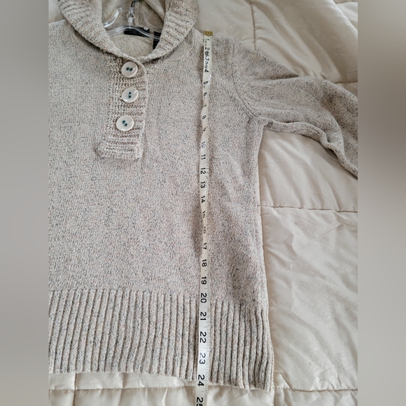 Vintage Composites by Liz Claiborne Hooded Cotton Blend Sweater - Picture 10 of 12